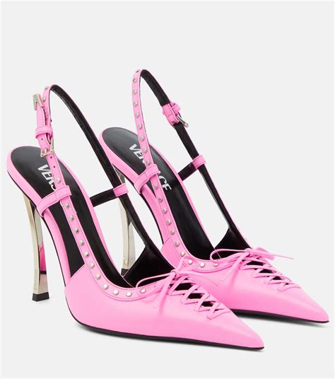 versace pumps|versace slingback pumps.